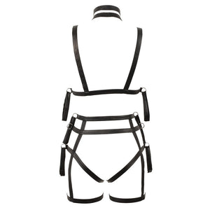 2 Piece Matt Look Bondage Set-Katys Boutique