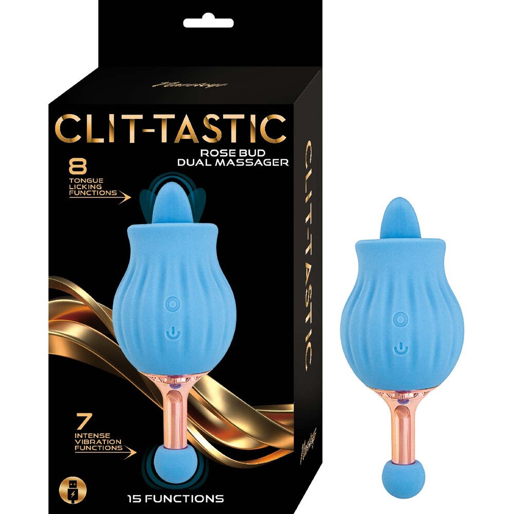 ClitTastic Rose Bud Dual Massager Rechargeable