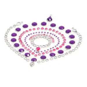 Bijoux Indiscrets Flamboyant Rhinestone Jewellery Purple Pink-Katys Boutique