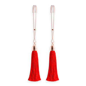 Bound Nipple Clamps Red Tassel-Katys Boutique