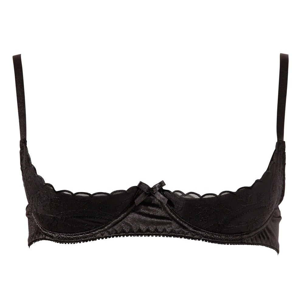 Cottelli Half Cup Bra Black-Katys Boutique