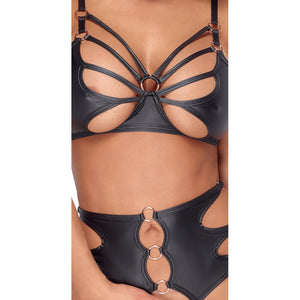 Crotchless Bondage Bra Set-Katys Boutique