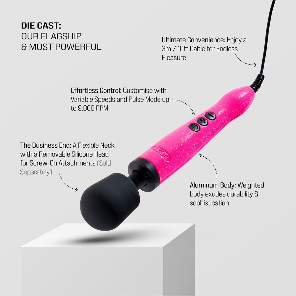 Doxy Die Cast Wand Massager HOT PINK