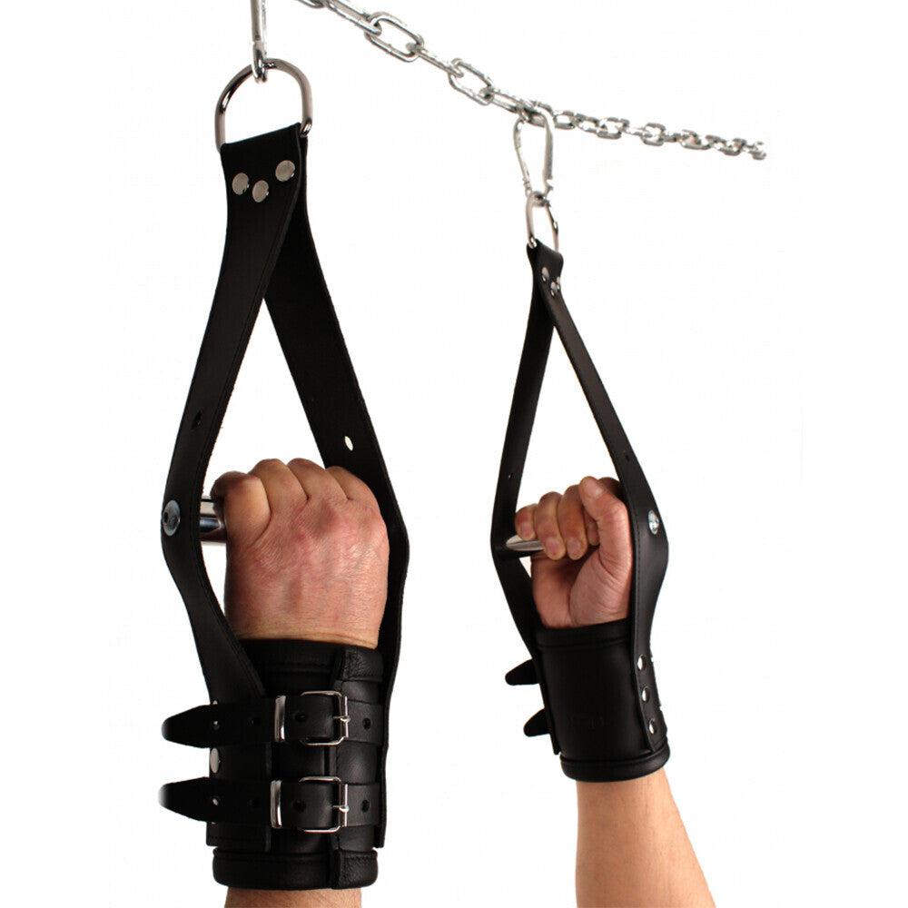 Deluxe Leather Suspension Handcuffs-Katys Boutique