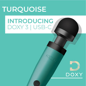 Doxy Wand 3 Turquoise USB Powered-Katys Boutique