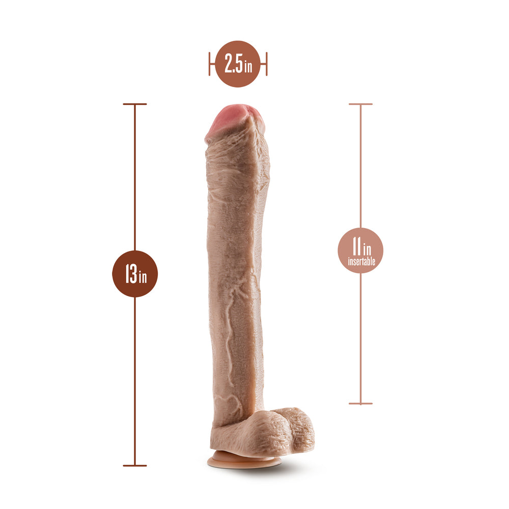 Dr. Skin Mr. Ed 13 Inch Dildo With Balls-Katys Boutique