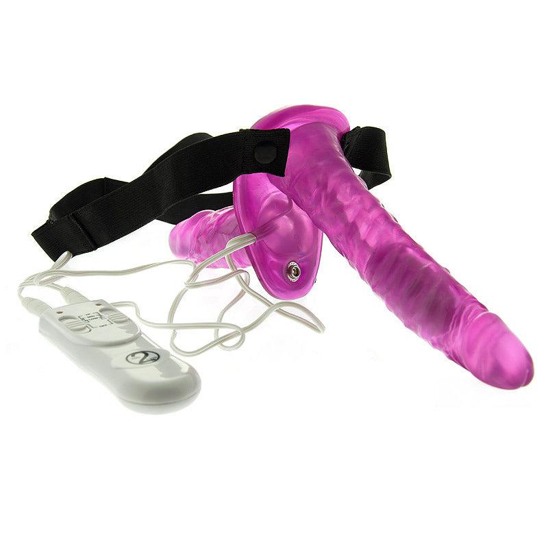 Duo Vibrating Strap On Vibrating Dongs-Katys Boutique