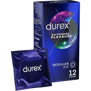 Durex Extended Pleasure Regular Fit Condoms 12 Pack-Katys Boutique