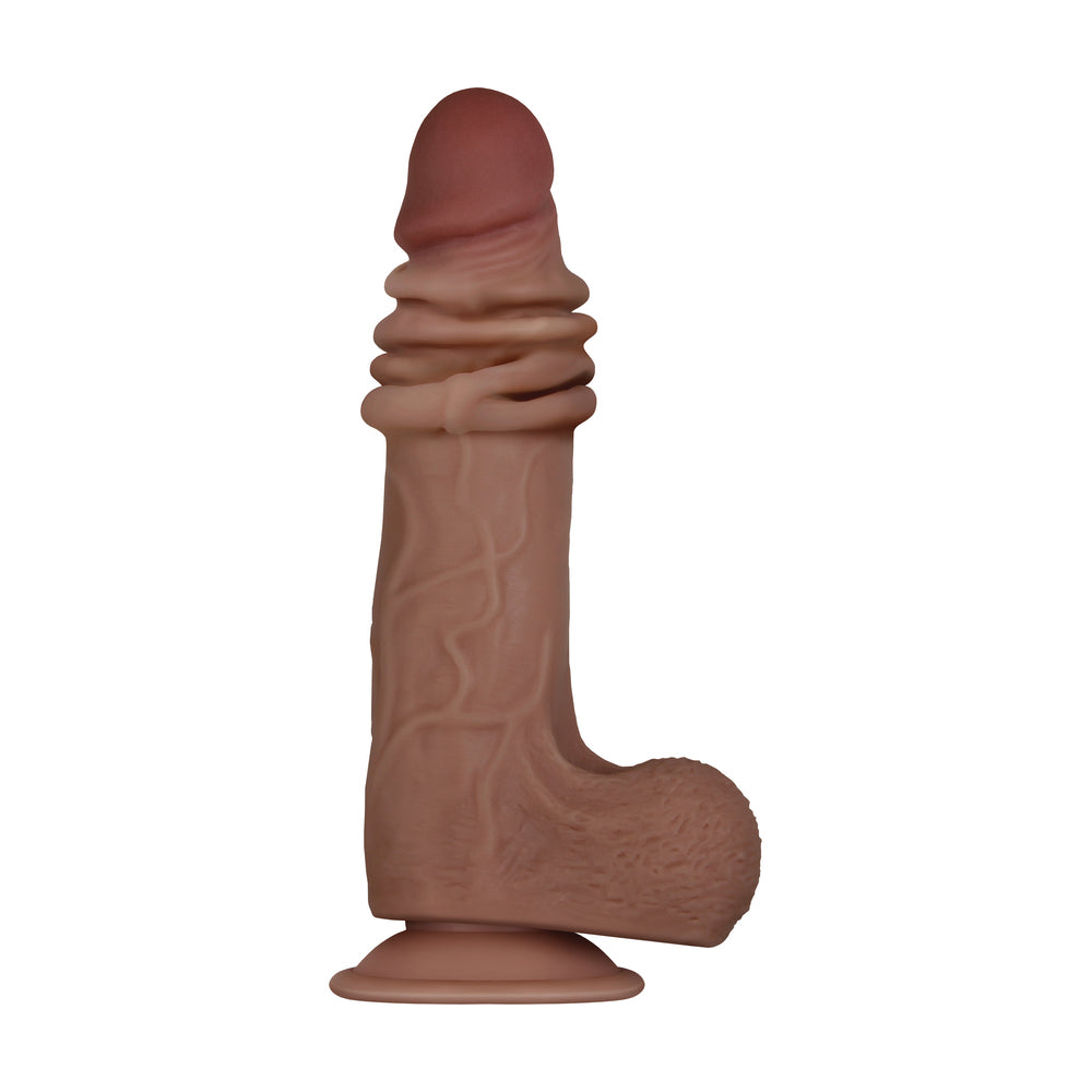 Evolved Real Flex Skin Poseable Inch Dildo Flesh Brown-Katys Boutique