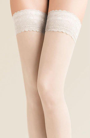 Gabriella Calze 200 Hold Ups White-Katys Boutique