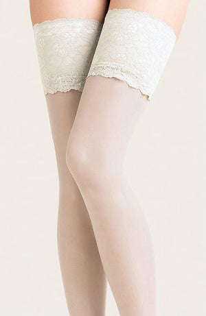 Gabriella Calze Exclusive 201 Hold Ups White-Katys Boutique