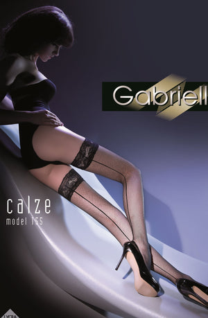 Gabriella Kabaretta Calze 155-223 Hold Ups Red-Katys Boutique