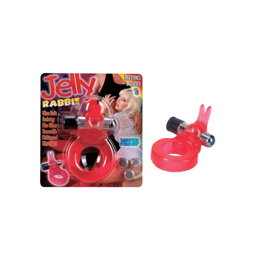 Jelly Rabbit Vibrating Cock Ring-Katys Boutique