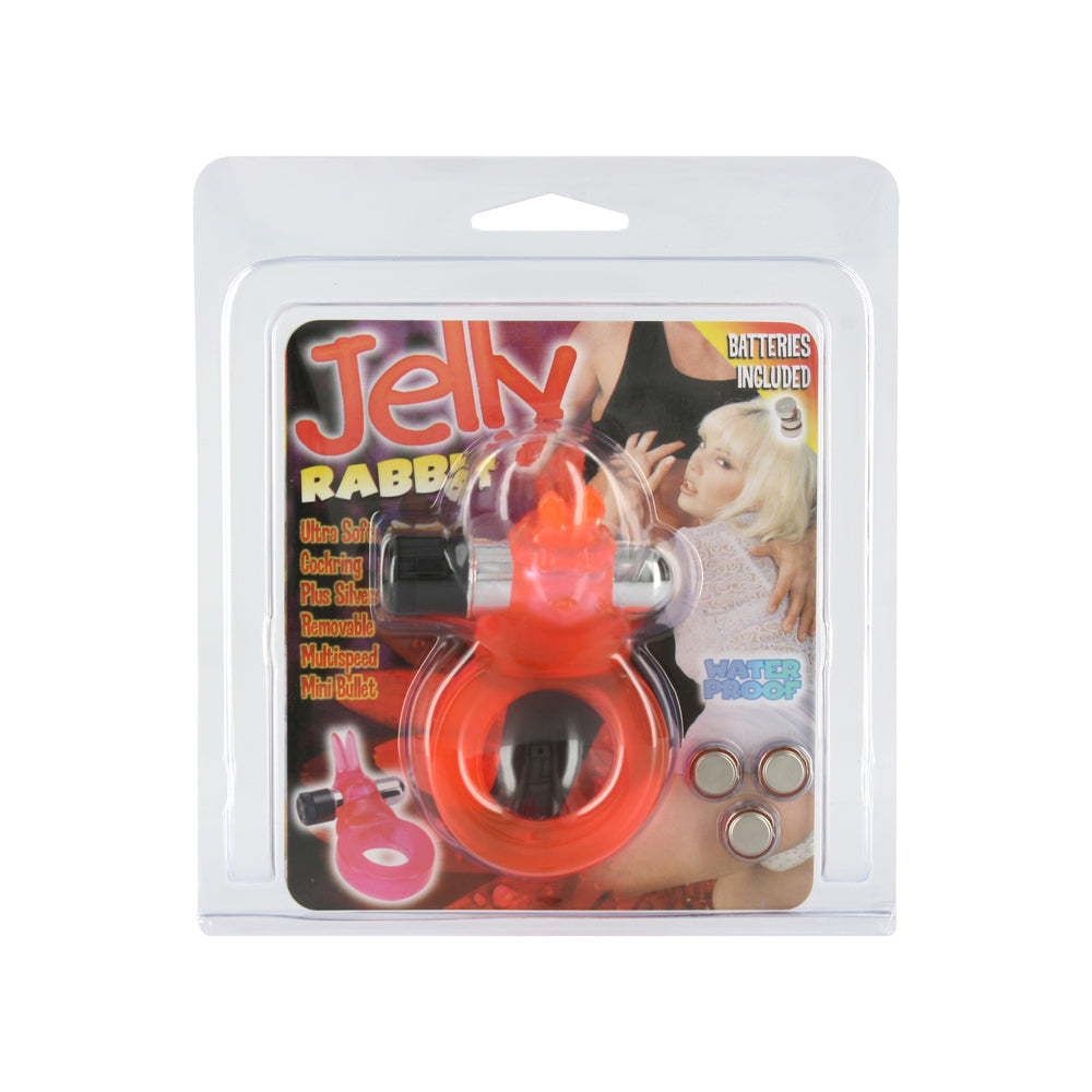 Jelly Rabbit Vibrating Cock Ring-Katys Boutique