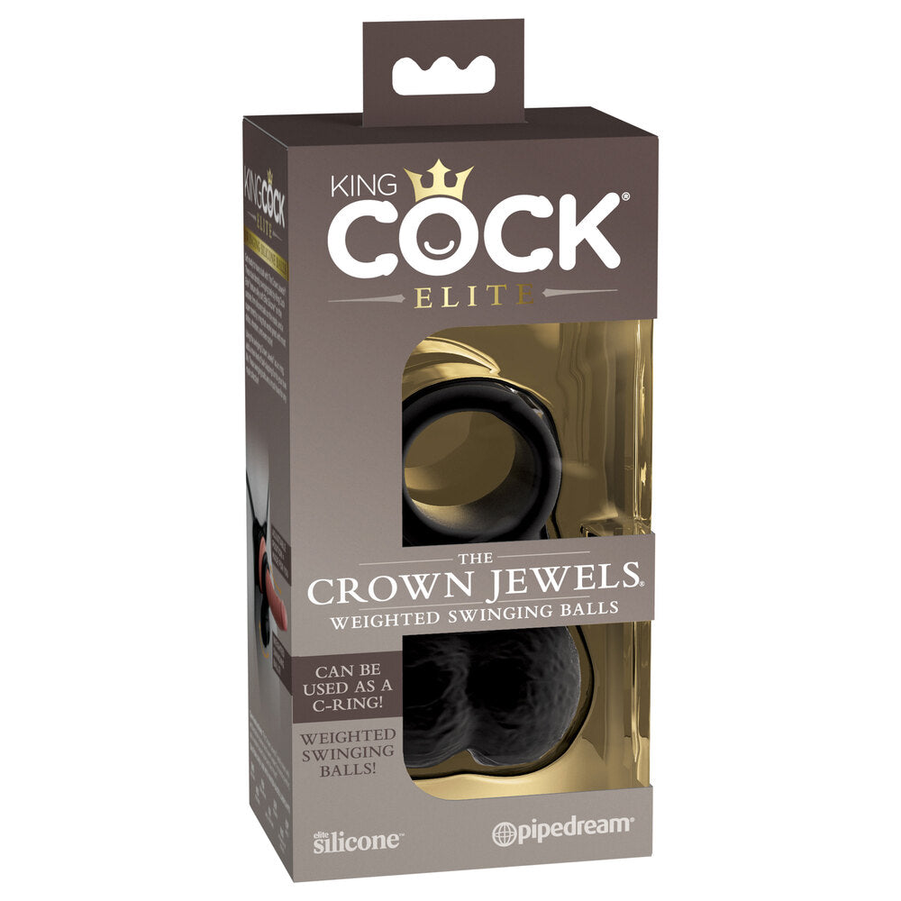 King Cock The Crown Jewels Weighted Swinging Balls-Katys Boutique