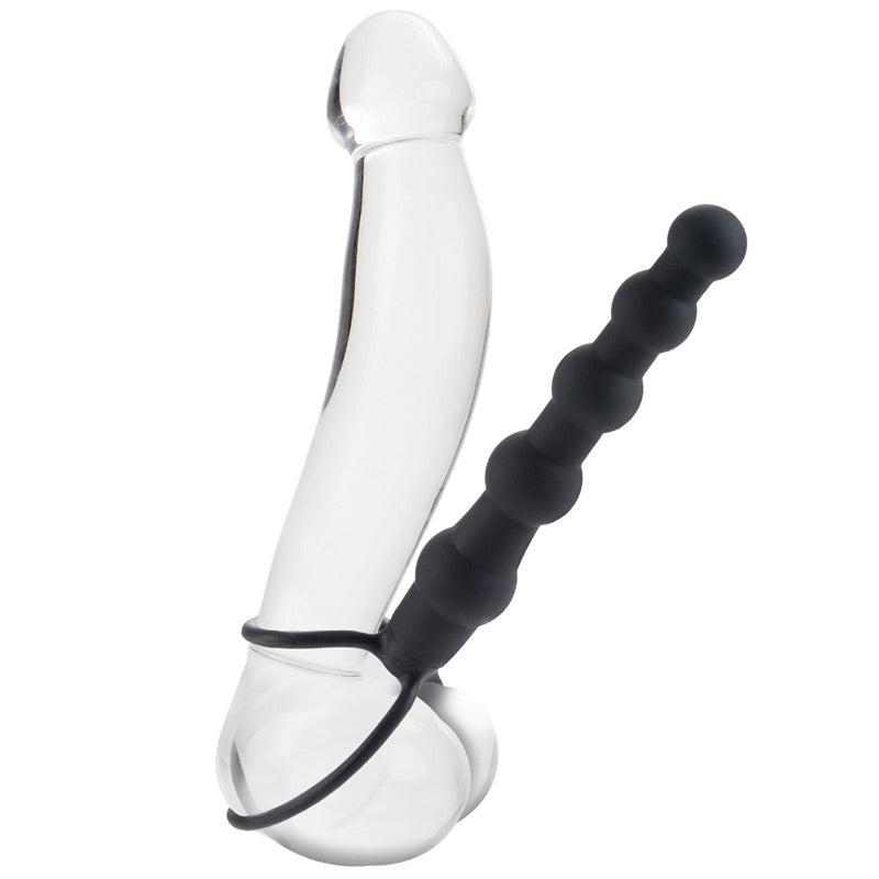 Love Rider Beaded Dual Black Penetrator-Katys Boutique