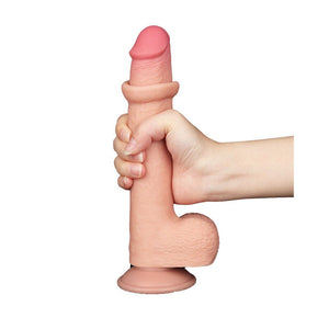 Lovetoy Sliding Easy Bend Skin Dildo 9 Inch-Katys Boutique