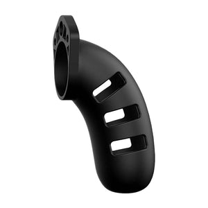 Man Cage 21 Male 4.5 Inch Black Silicone Chastity Cage-Katys Boutique