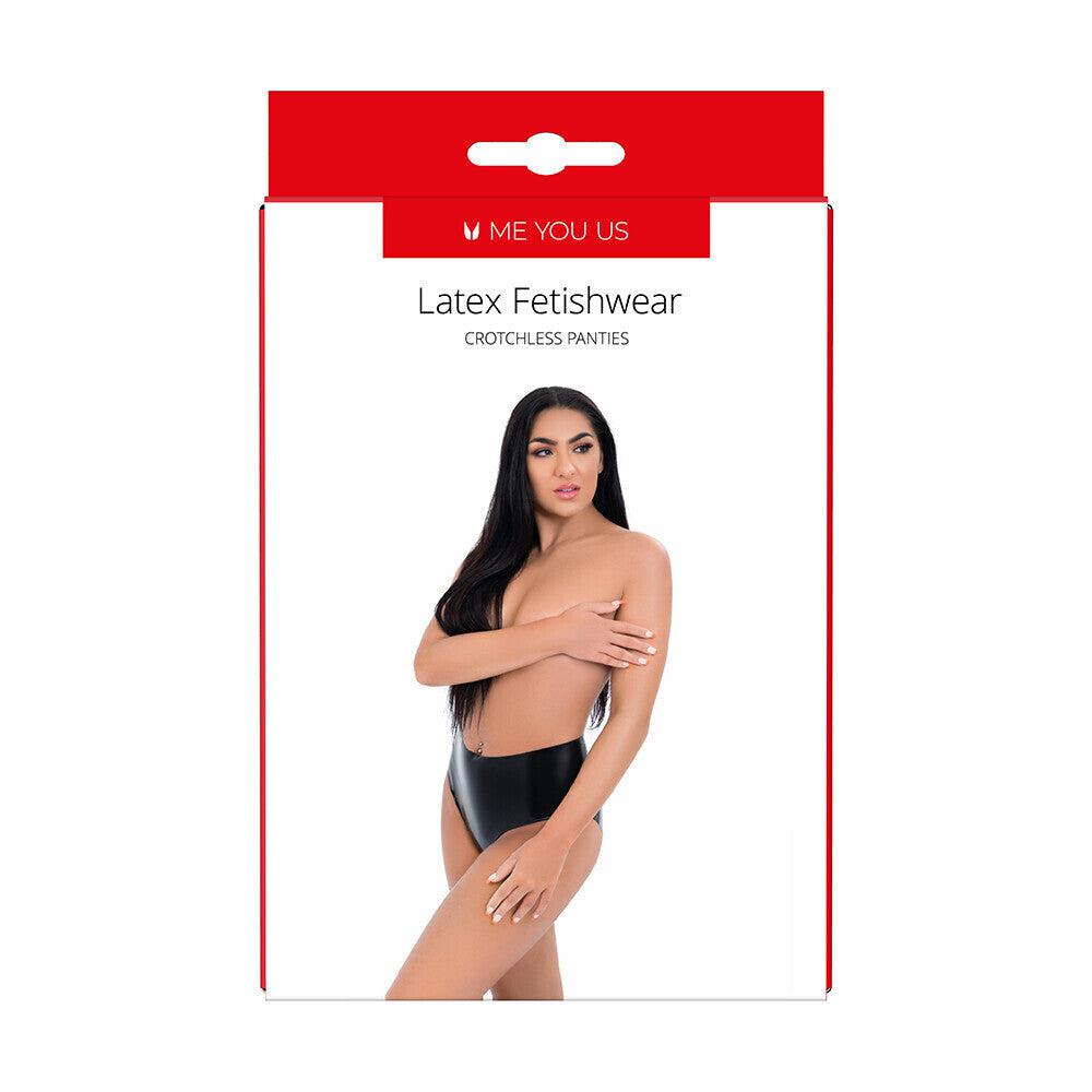 Me You Us Latex Crotchless Panties-Katys Boutique