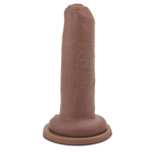 Me You Us Uncut Ultra Cock 6 Inch Dildo Flesh Brown-Katys Boutique