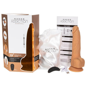 Naked Attraction 9 Inch Thrusting Dildo Caramel-Katys Boutique