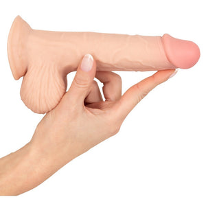 Nature Skin Dildo With Movable Skin 19cm-Katys Boutique