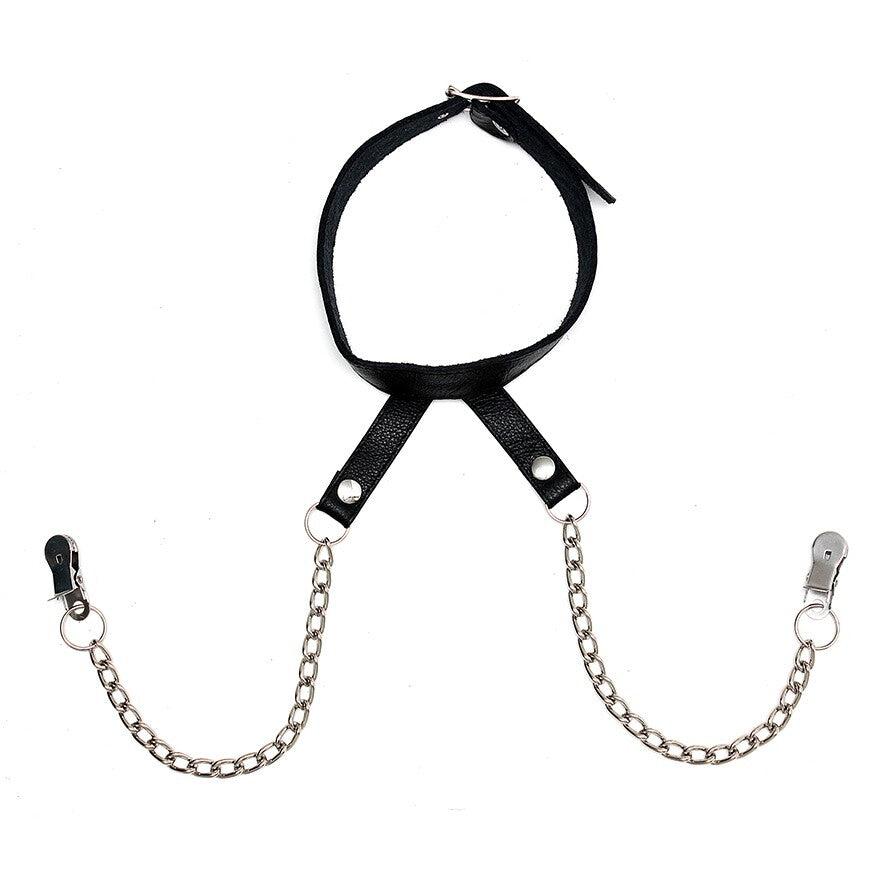 Nipple Clamps With Neck Collar-Katys Boutique