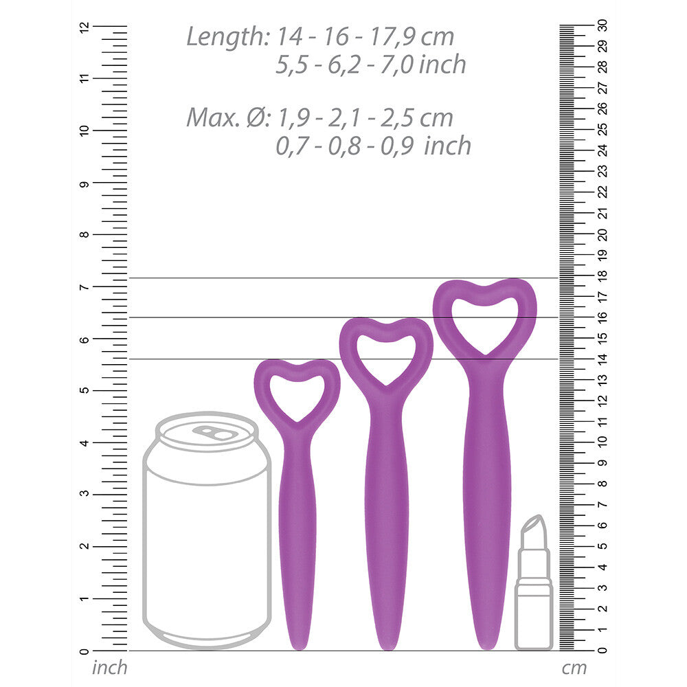 Ouch Silicone Vaginal Dilator Set Purple-Katys Boutique