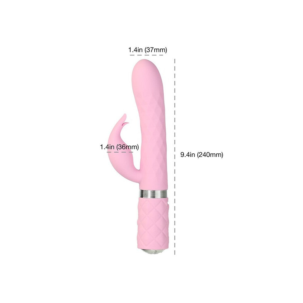 Pillow Talk Lively Rabbit Vibrator Pink-Katys Boutique