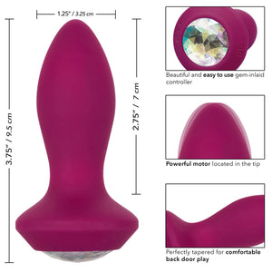 Power Gem Butt Plug Vibrating Crystal Probe PETITE-Katys Boutique