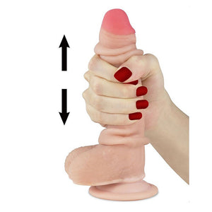 Lovetoy Sliding Skin Dildo 7 Inch