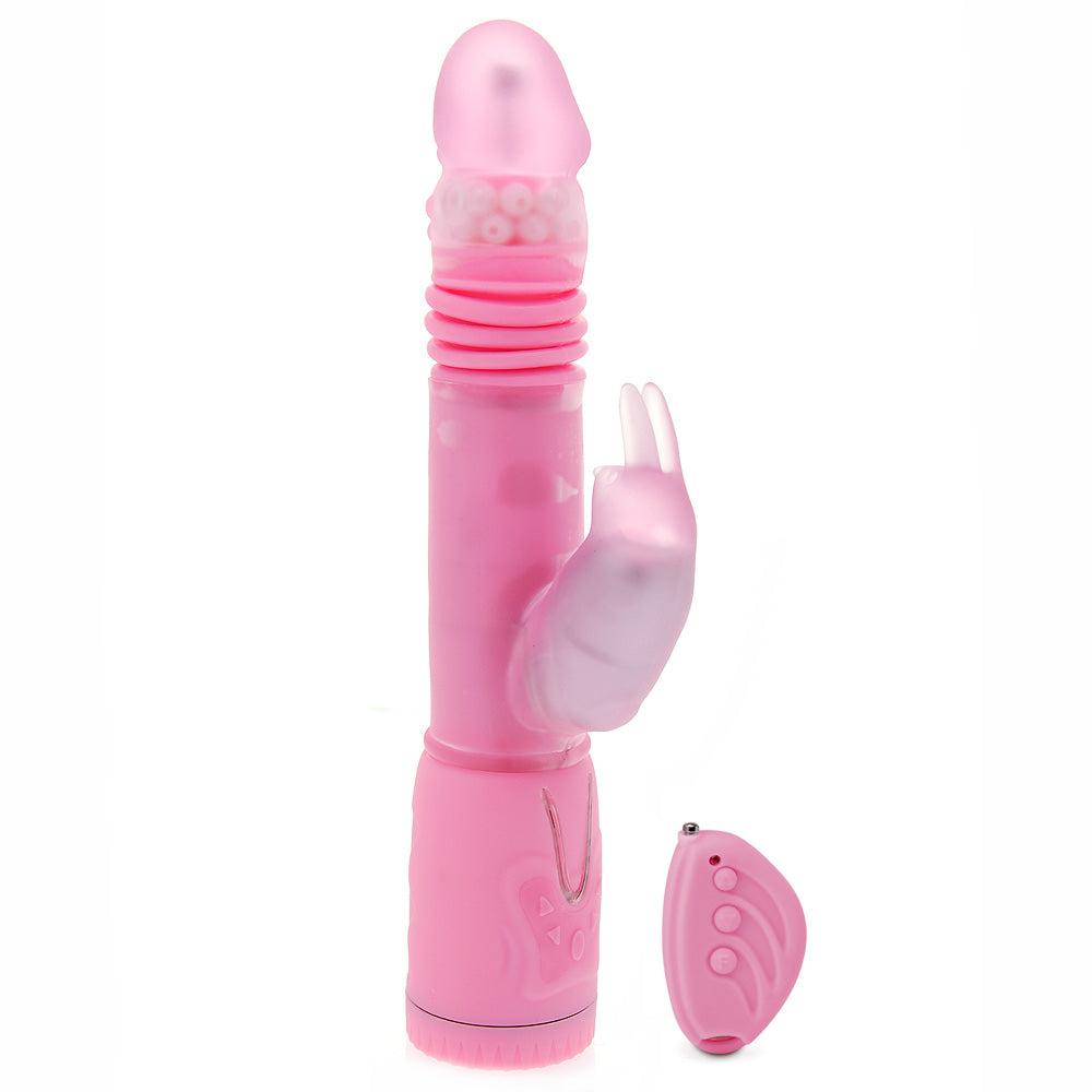 Remote Control Thrusting Rabbit Pearl Vibrator-Katys Boutique