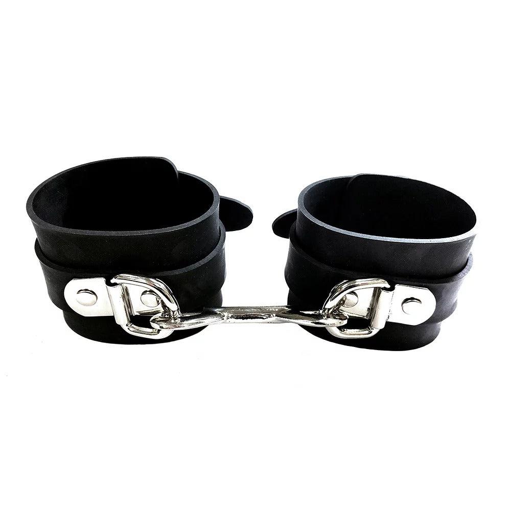 Rouge Garments Black Rubber Ankle Cuffs-Katys Boutique