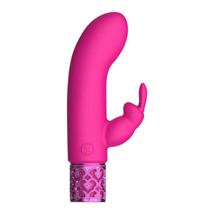 Royal Gems Dazzling Rechargeable Rabbit Bullet Pink-Katys Boutique