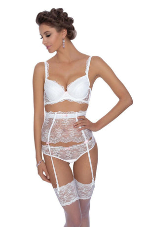 Roza Ambre Push Up Bra White-Katys Boutique