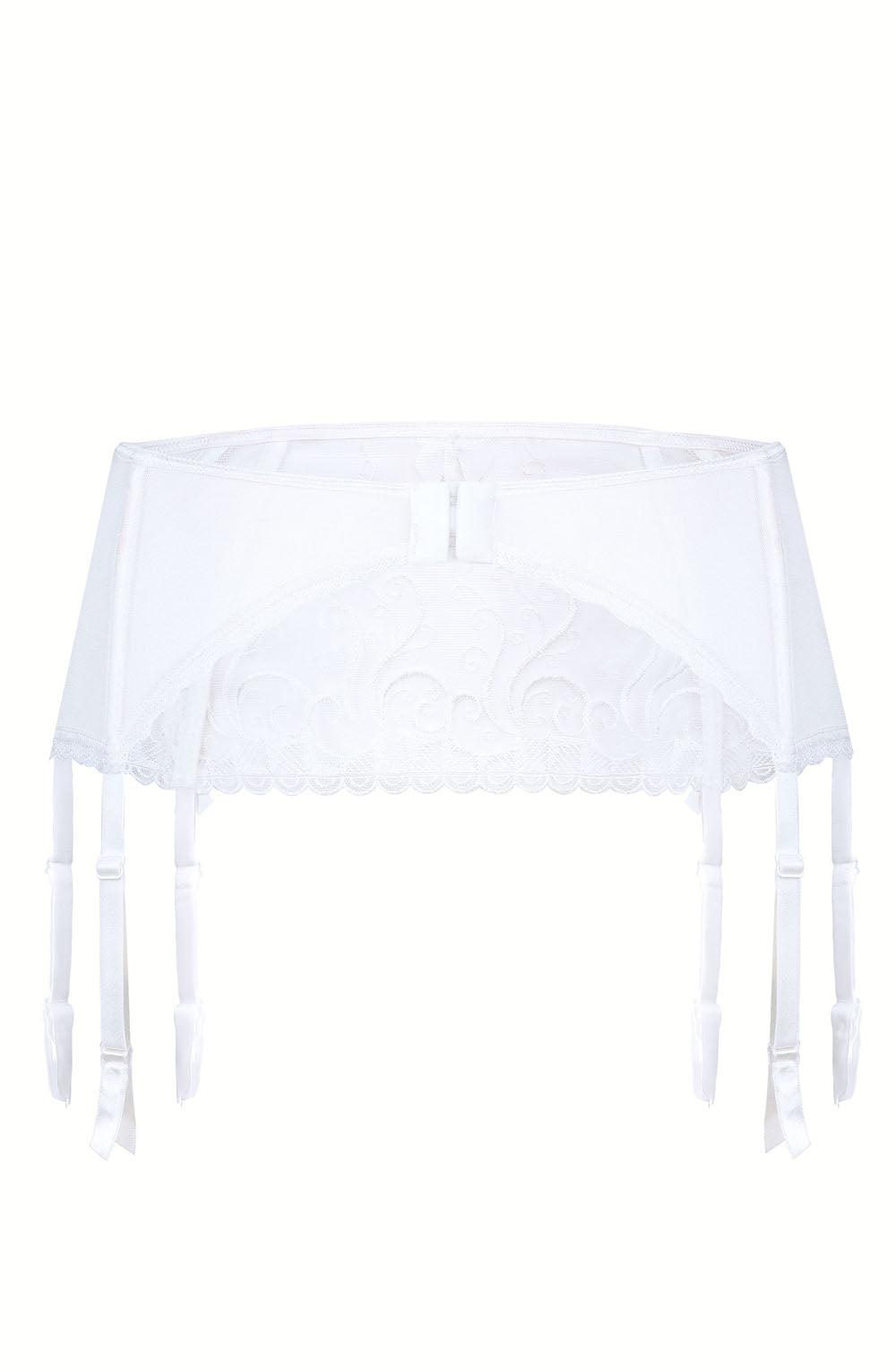 Roza Anuk Suspender Belt White-Katys Boutique