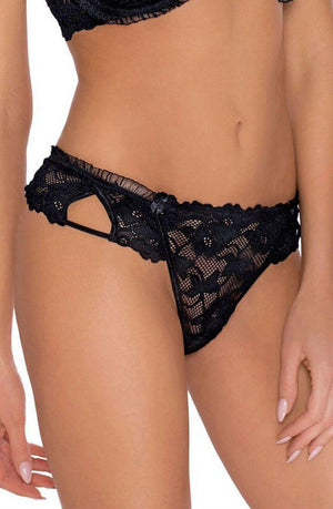 Roza Carmen Black Thong-Katys Boutique