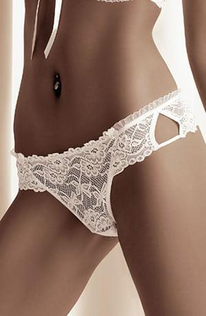 Roza Carmen White Thong-Katys Boutique