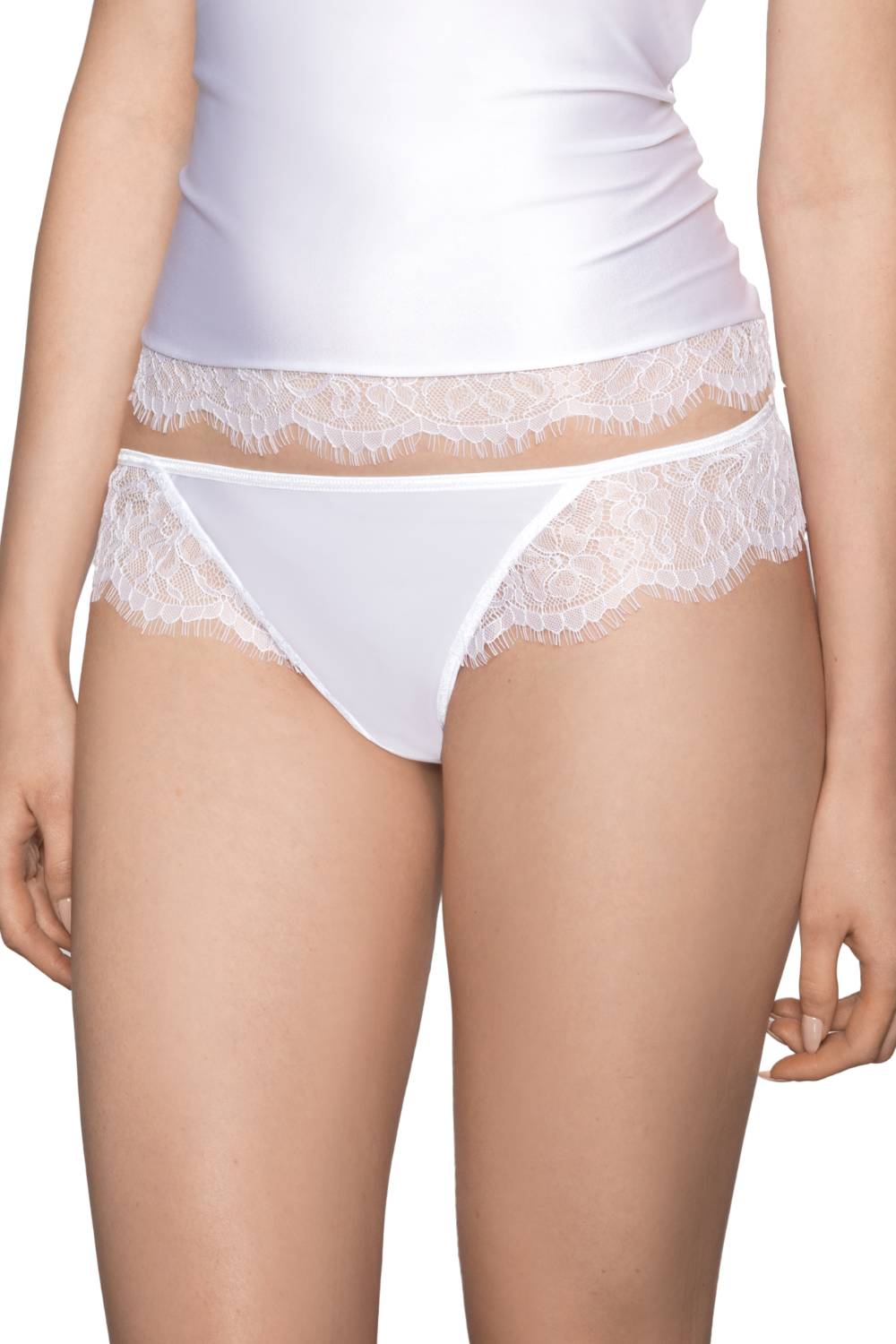 Roza Erii White Thong-Katys Boutique