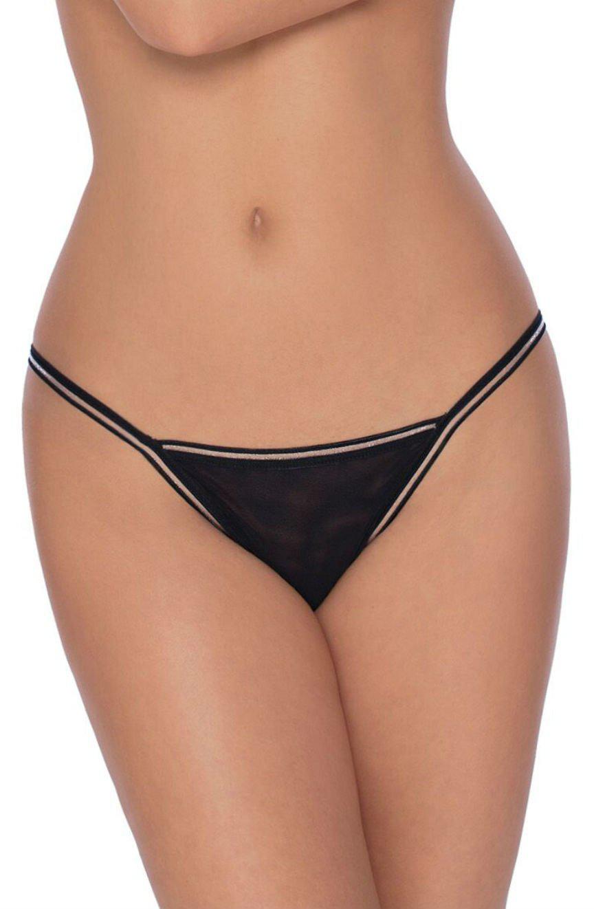 Roza Fiona Thong Black-Katys Boutique