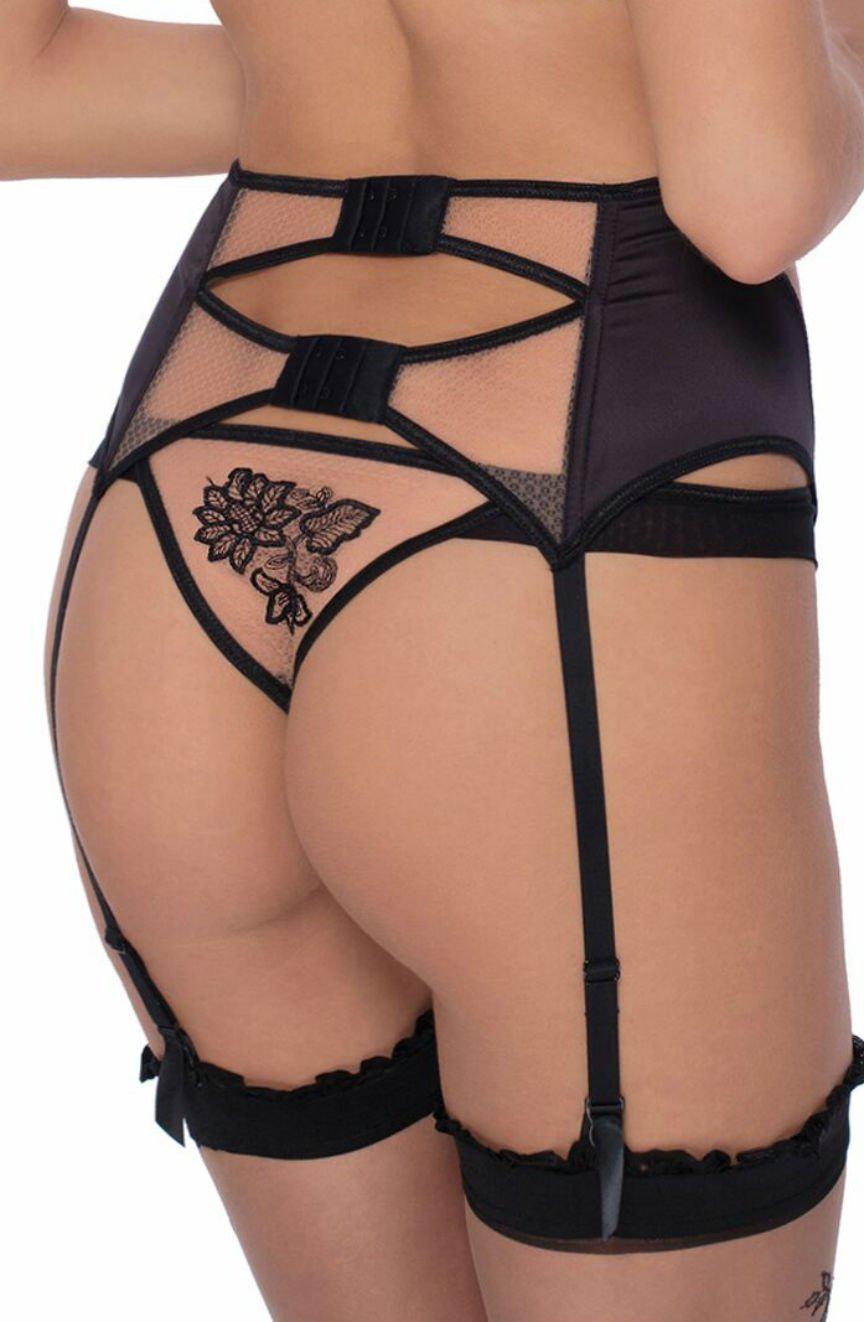 Roza Mehendi Thong Black-Katys Boutique