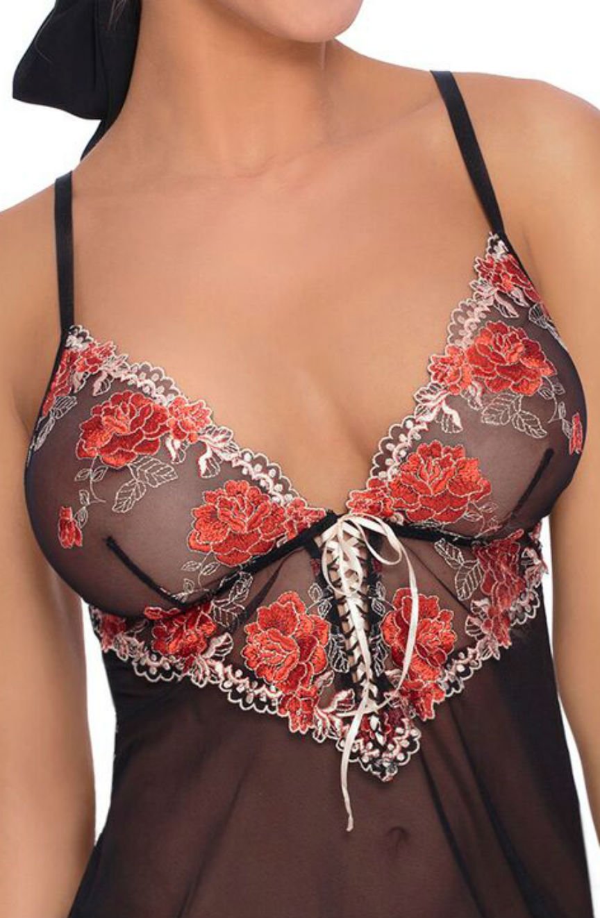 Roza Natali Chemise Black-Katys Boutique