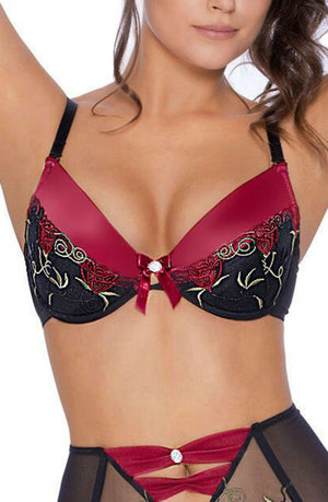 Roza Rufina Push Up Bra Black-Katys Boutique