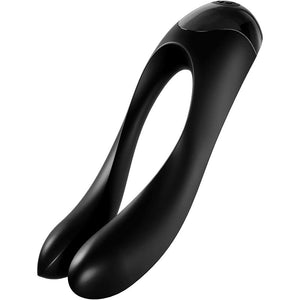 Satisfyer Candy Cane Finger Vibrator Black-Katys Boutique