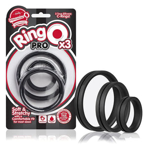 Screaming O RingO Pro X3 Cock Rings Black-Katys Boutique