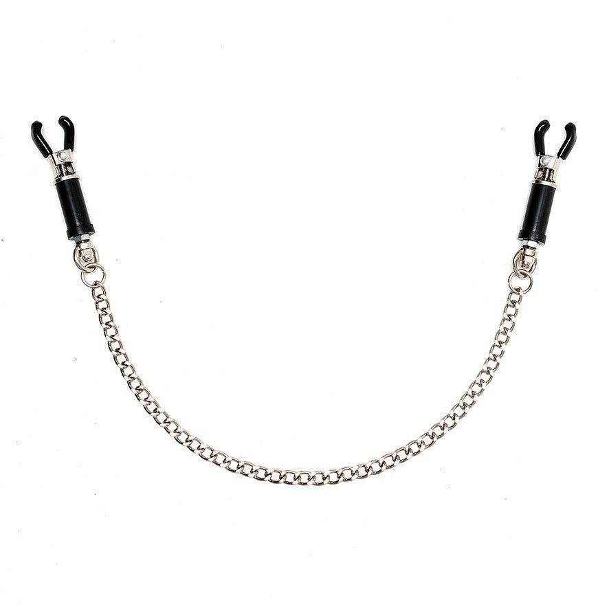 Silver Nipple Clamps With Chain-Katys Boutique