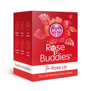 Skins Rose Buddies The Rose Flix Clitoral Massager Red-Katys Boutique