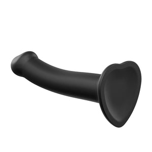 Strap On Me Silicone Dual Density Bendable Dildo Small Black-Katys Boutique