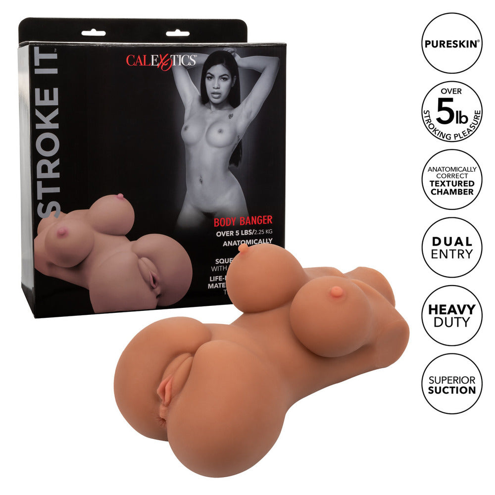 Stroke It Body Banger Flesh Brown-Katys Boutique