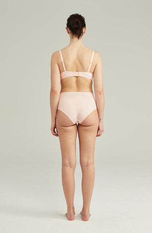 The Second Skin Stretch High Waist Brief Blush Pink-Katys Boutique